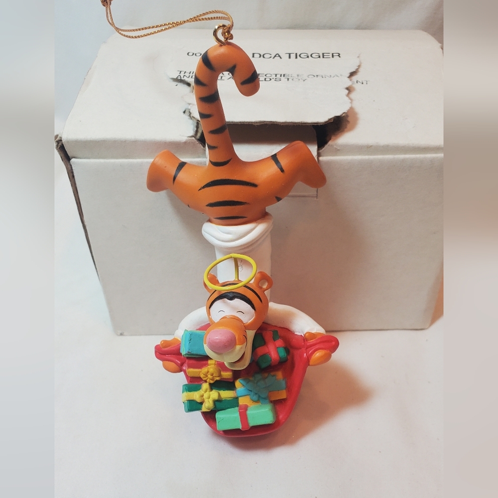 Tigger Vtg Disney Christmas Magic Ornament Original Box #009903 Winnie The Pooh